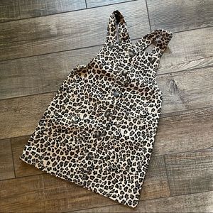 NEW Girls (Size 4T) Leopard Print Denim Jumper